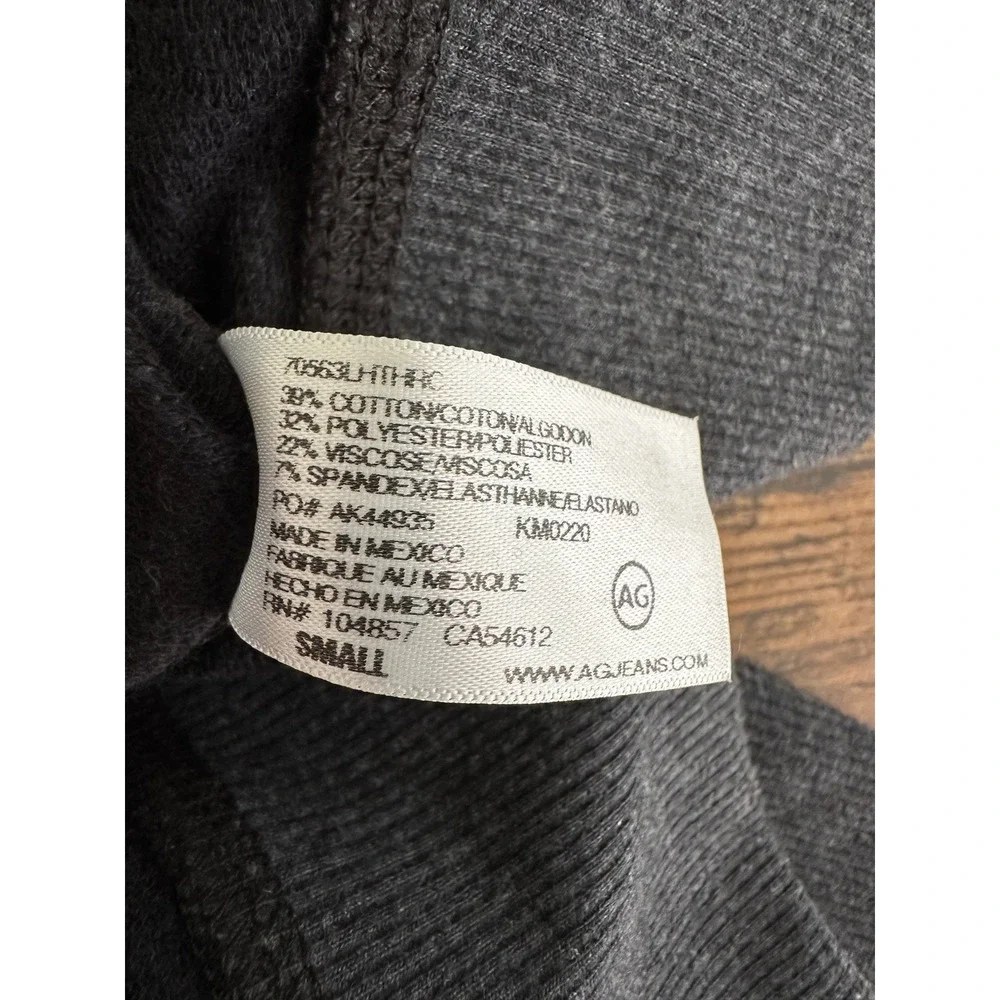 AG Adriano Goldschmied Mens Small Gray Long Sleeve Crew Neck‎ Sweatshirt